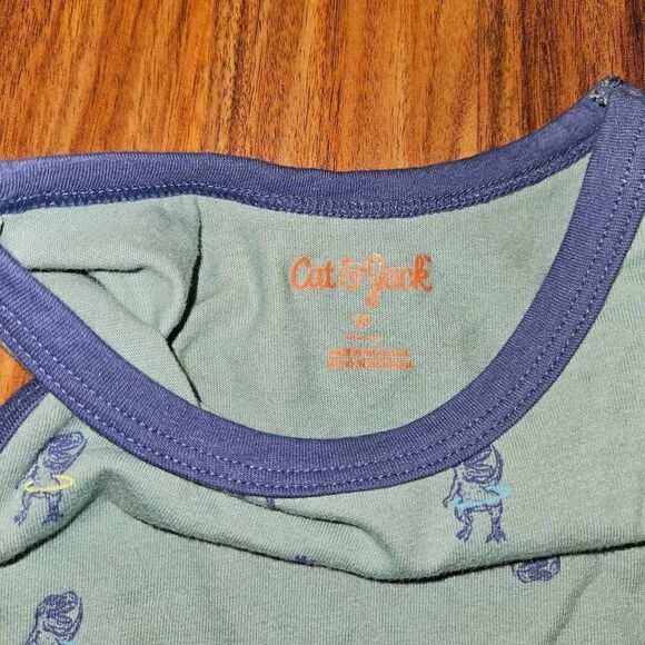 5 For $25 Cat & Jack Blue Hoola Hooping T-Rex Tank Toddler Size 2T - Picture 2 of 4